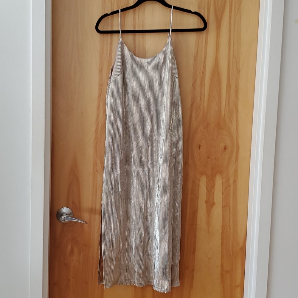 Kimchi Blue Metallic Slip Dress